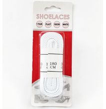 2pcs 180cm White Shoelaces Cord Flat Shoe Laces